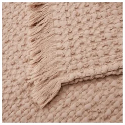 Plaid Tempo en coton | Beige rosé