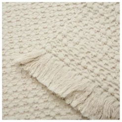 Plaid Tempo en coton | Crème