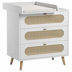 Plan à langer pour commode Canne | Blanc