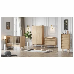 Plan à langer Vintage | Chêne