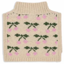 Plastron Belou Cerises Laine | Beige