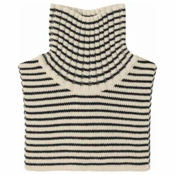 Plastron Rayé Laine de Mérinos | Marron