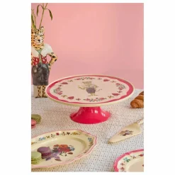 Plat à gâteau en mélamine - Rice x Nathalie Lété | Rose