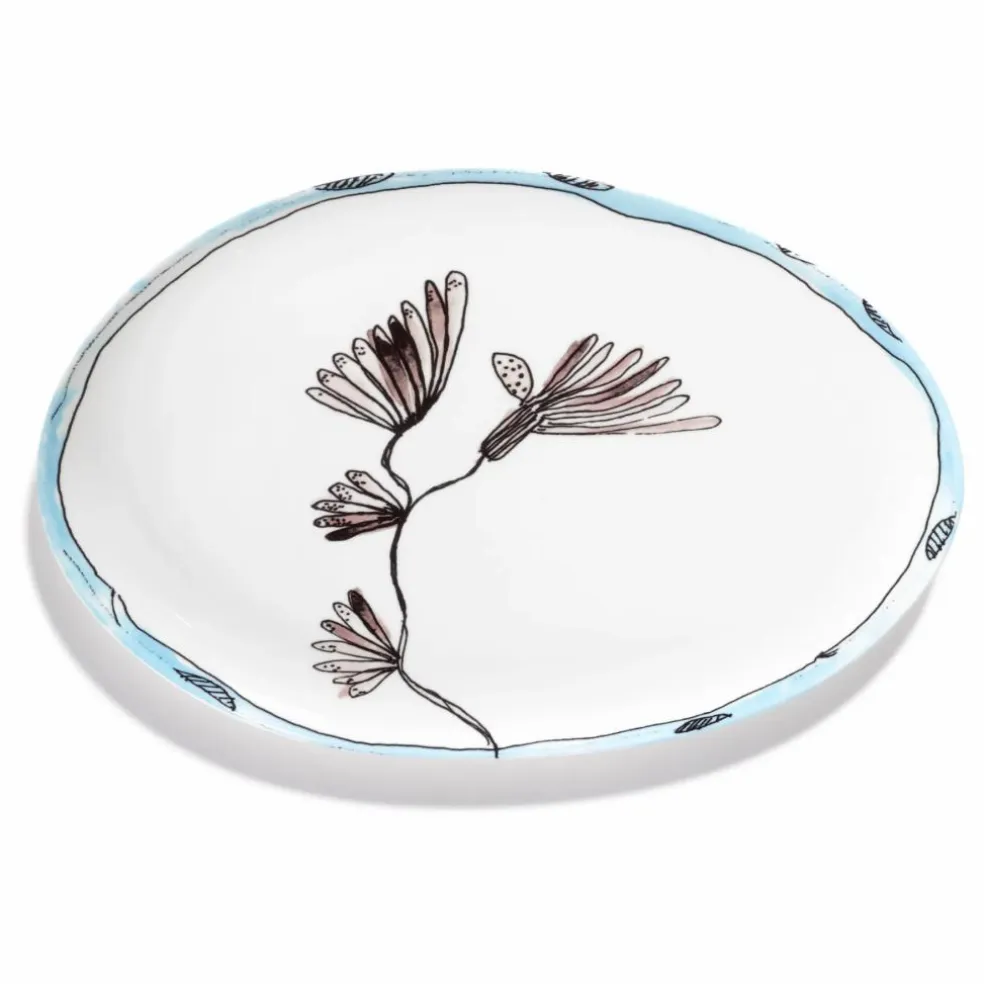 Plat oval Camelia, Serax for Marni | Aubergine