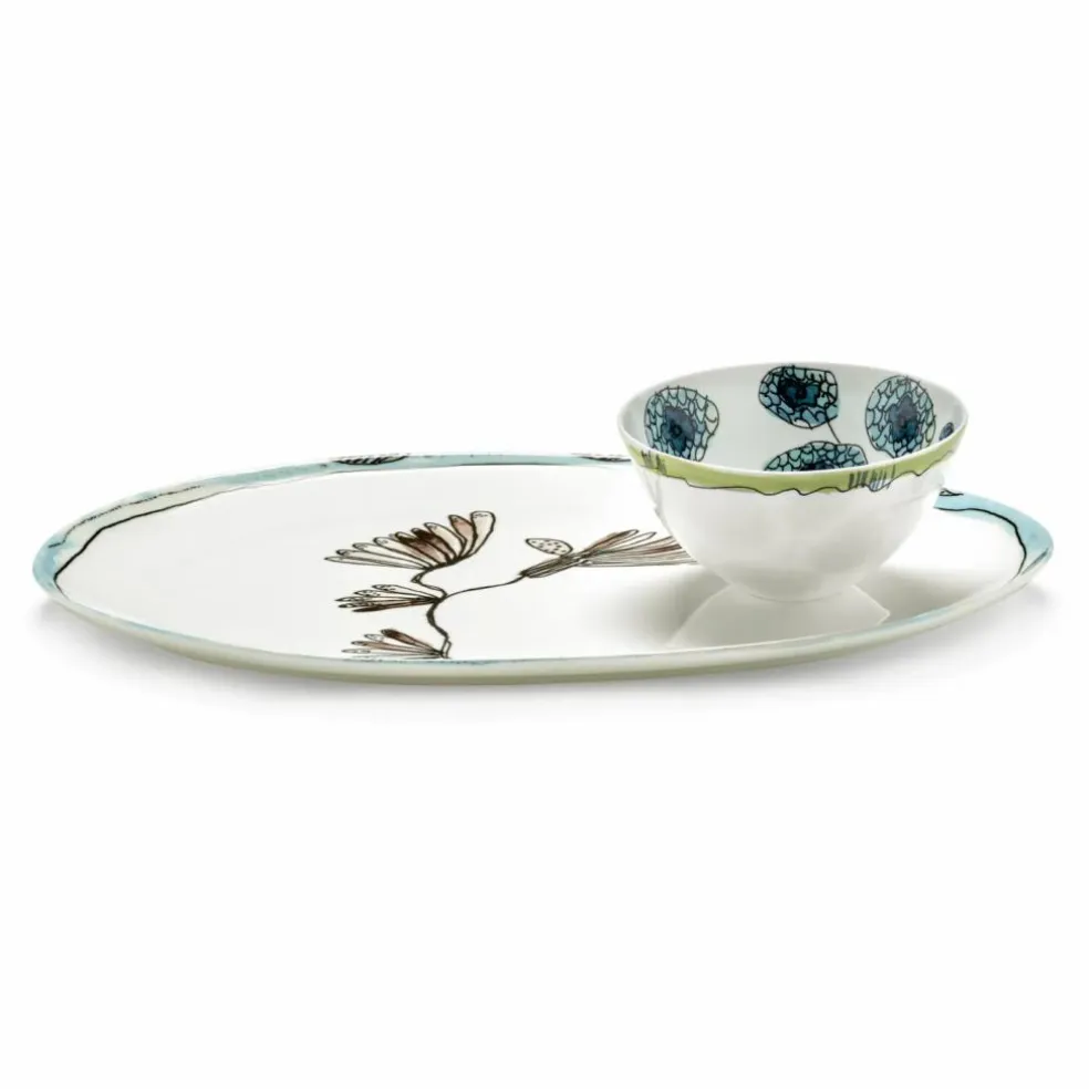 Plat oval Camelia, Serax for Marni | Aubergine