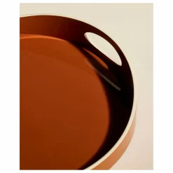 Plateau laqué Basile | Terracotta