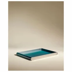Plateau laqué Oscar | Bleu Sarah