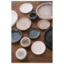 Plateau rond en marbre | Vert