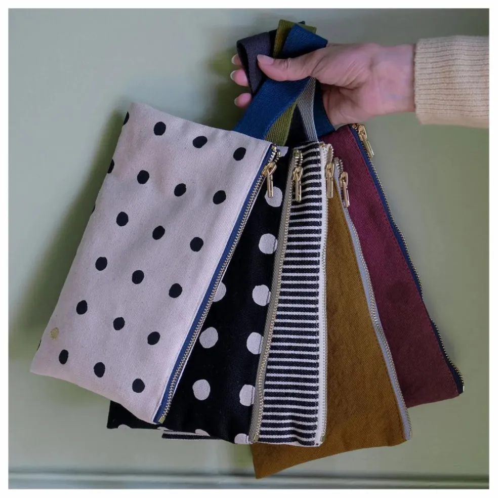Pochette avec anse en coton bio Mio | Ecru