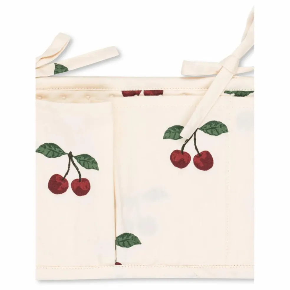 Pochette matelassée pour lit bébé Cherry | Rouge cerise