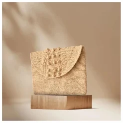 Pochette Nai Raphia | Naturel