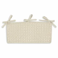 Pochette pour lit à barreaux Tea Stripe | Vert kaki