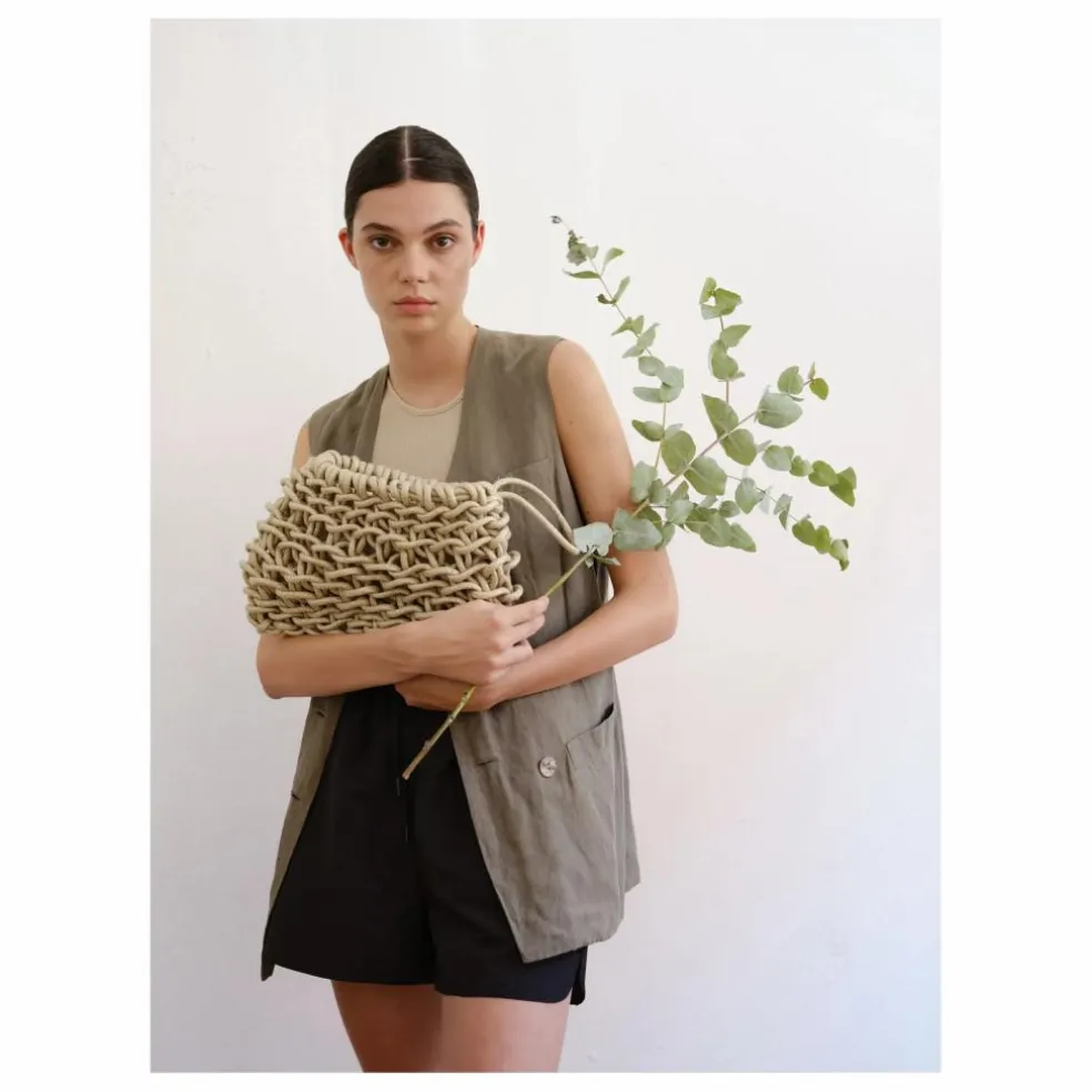 Pochette Vero Métallisée | Lin