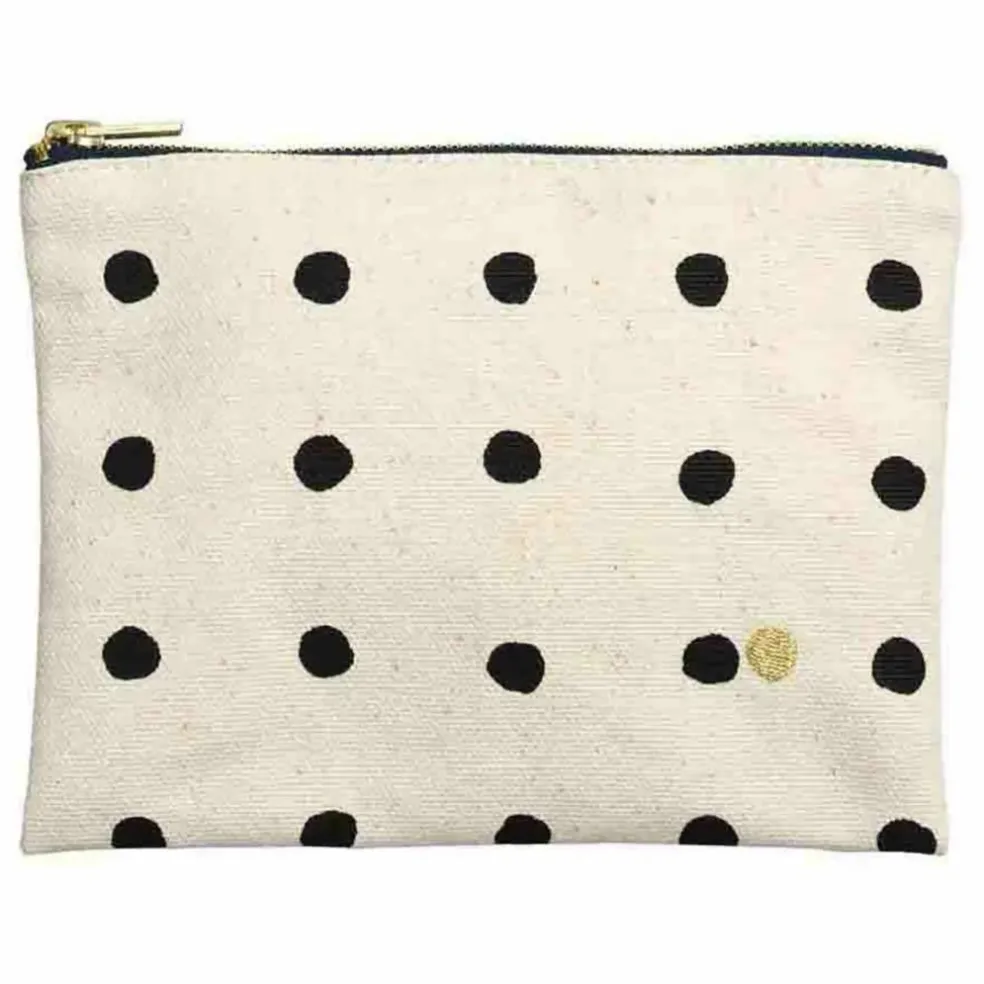 Pochettes à pois en coton bio Mio | Ecru