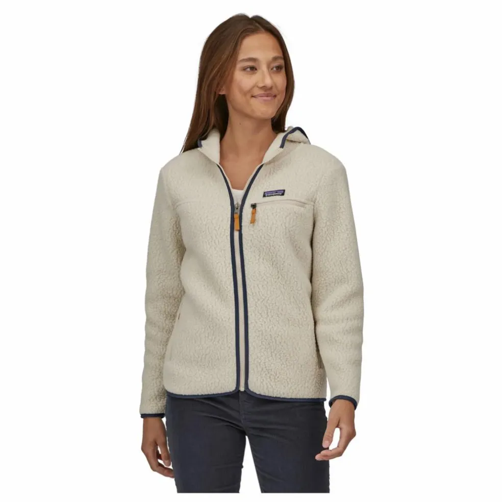 Polaire Retro Pile Hoody - Collection Femme | Grège