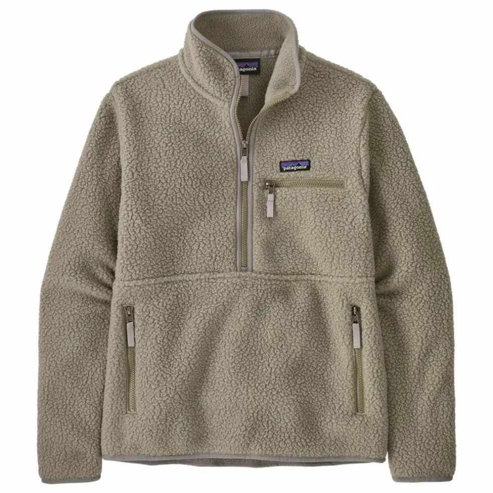 Polaire Retro Pile Marsupial Fibres Recyclées | Gris clair