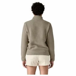 Polaire Retro Pile Marsupial Fibres Recyclées | Gris clair
