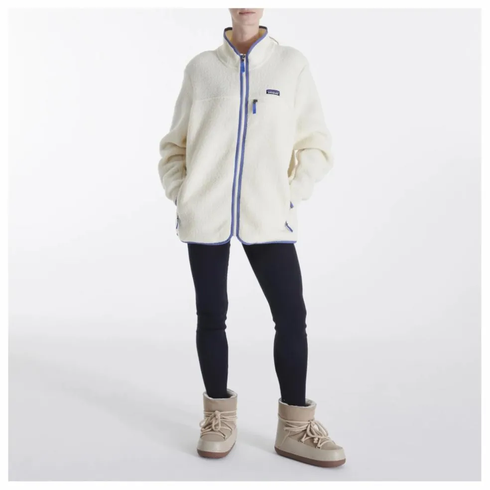 Polaire Zippée Retro Pile | Naturel