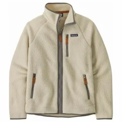 Polaire zippée Retro Pile Fibres Recyclées | Ecru