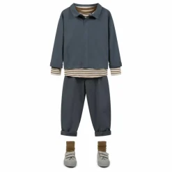 Polo Coton Bio | Bleu gris