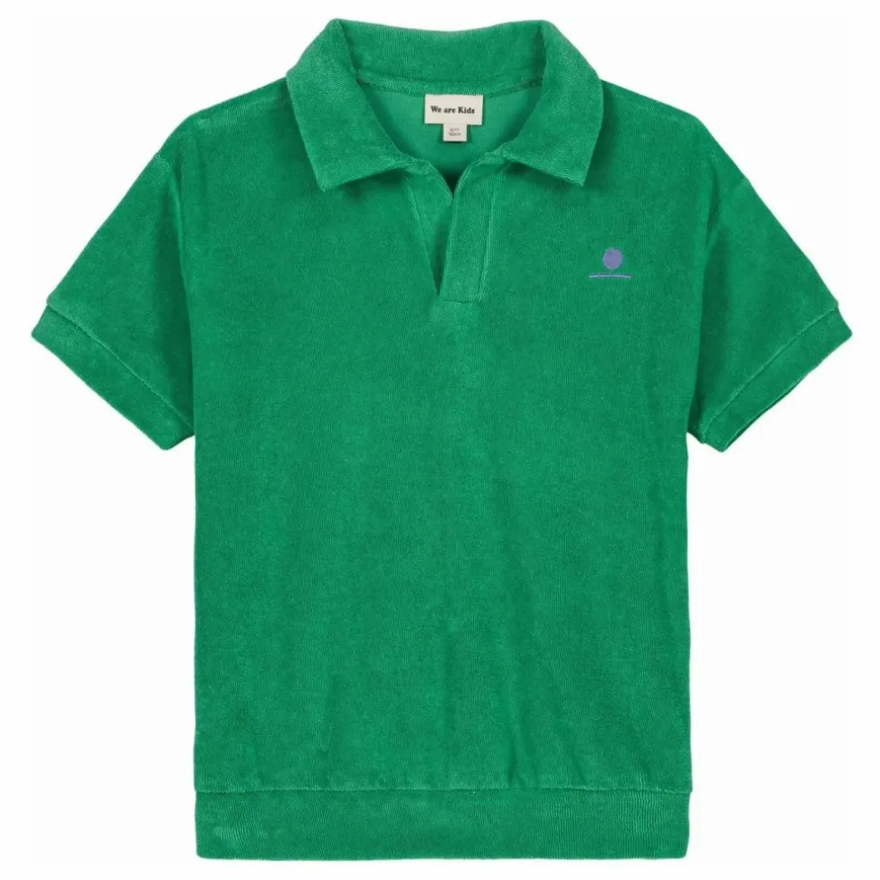 Polo Léonard Eponge Bio | Vert sapin