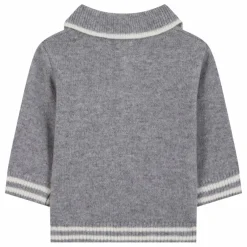 Polo Manches Longues Laine | Gris