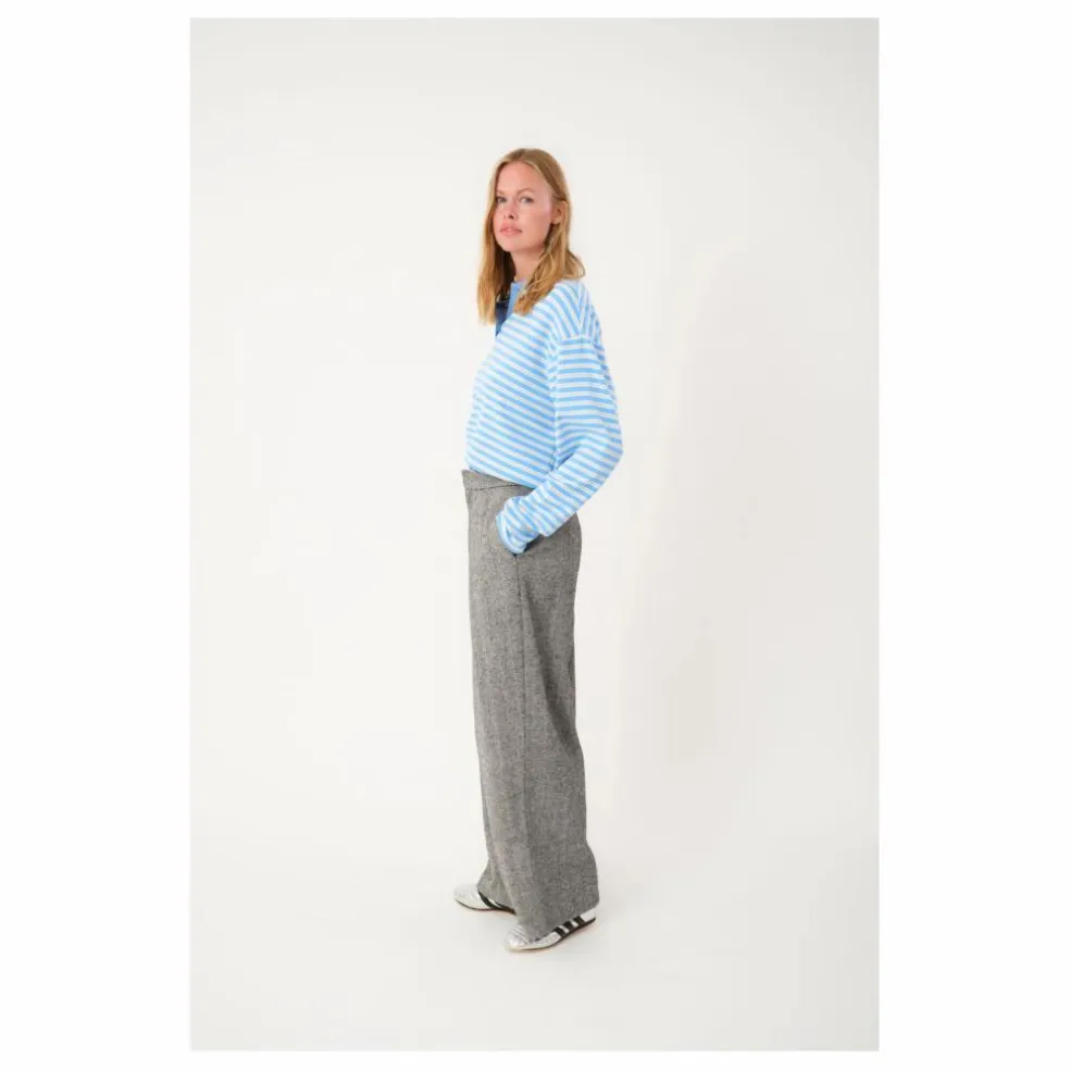 Polo Moby Rayé | Bleu Clair