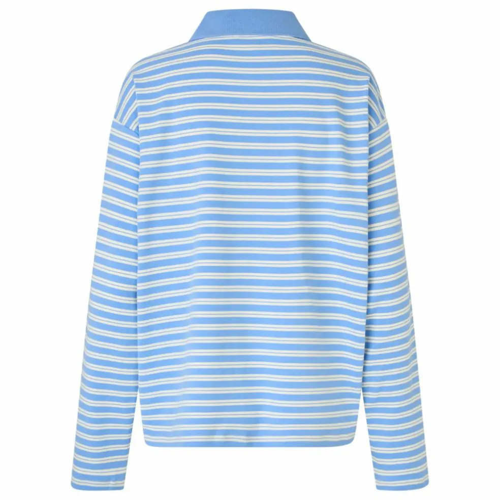 Polo Moby Rayé | Bleu Clair
