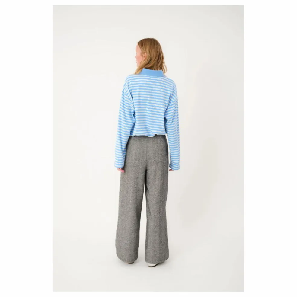 Polo Moby Rayé | Bleu Clair