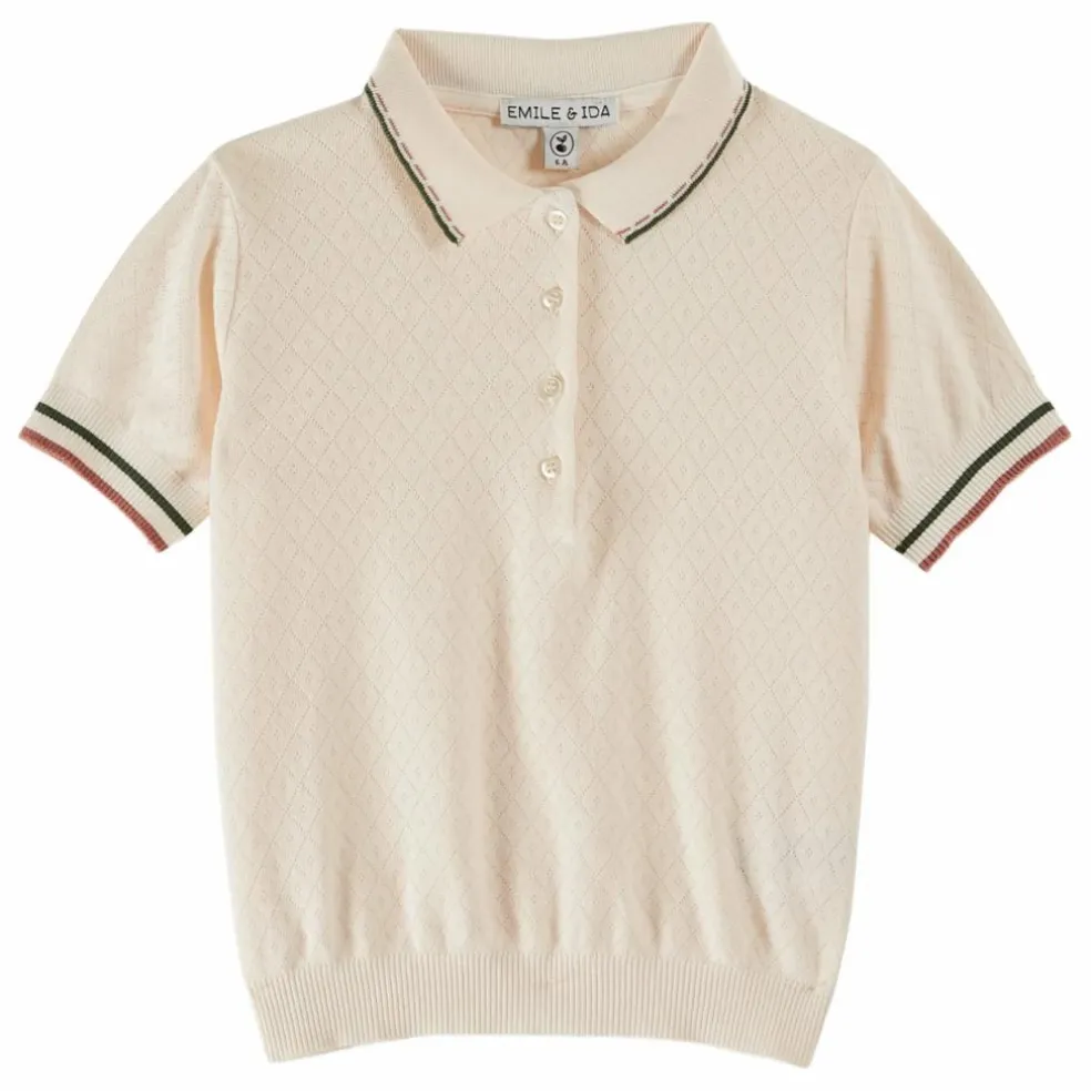 Polo Pointelle | Crème