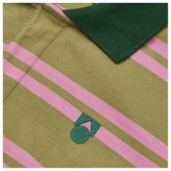 Polo Rayé Coton Bio | Beige