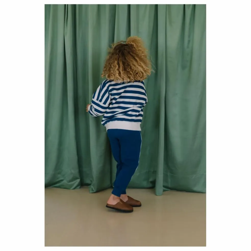 Polo Rayures Coton Bio | Bleu