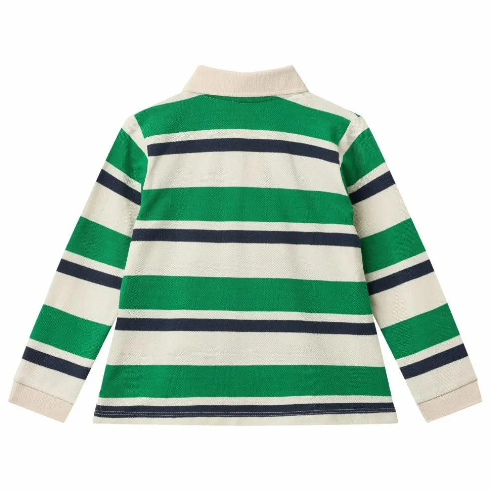 Polo Rayures Coton Bio | Vert