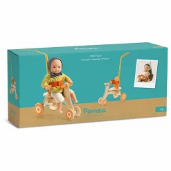 POMEA - Tricycle pour poupée | Orange