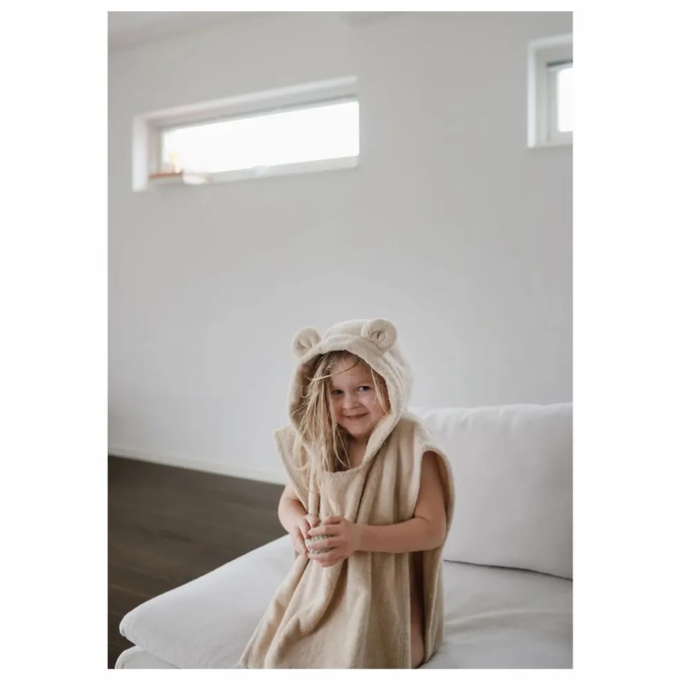 Poncho de bain | Beige