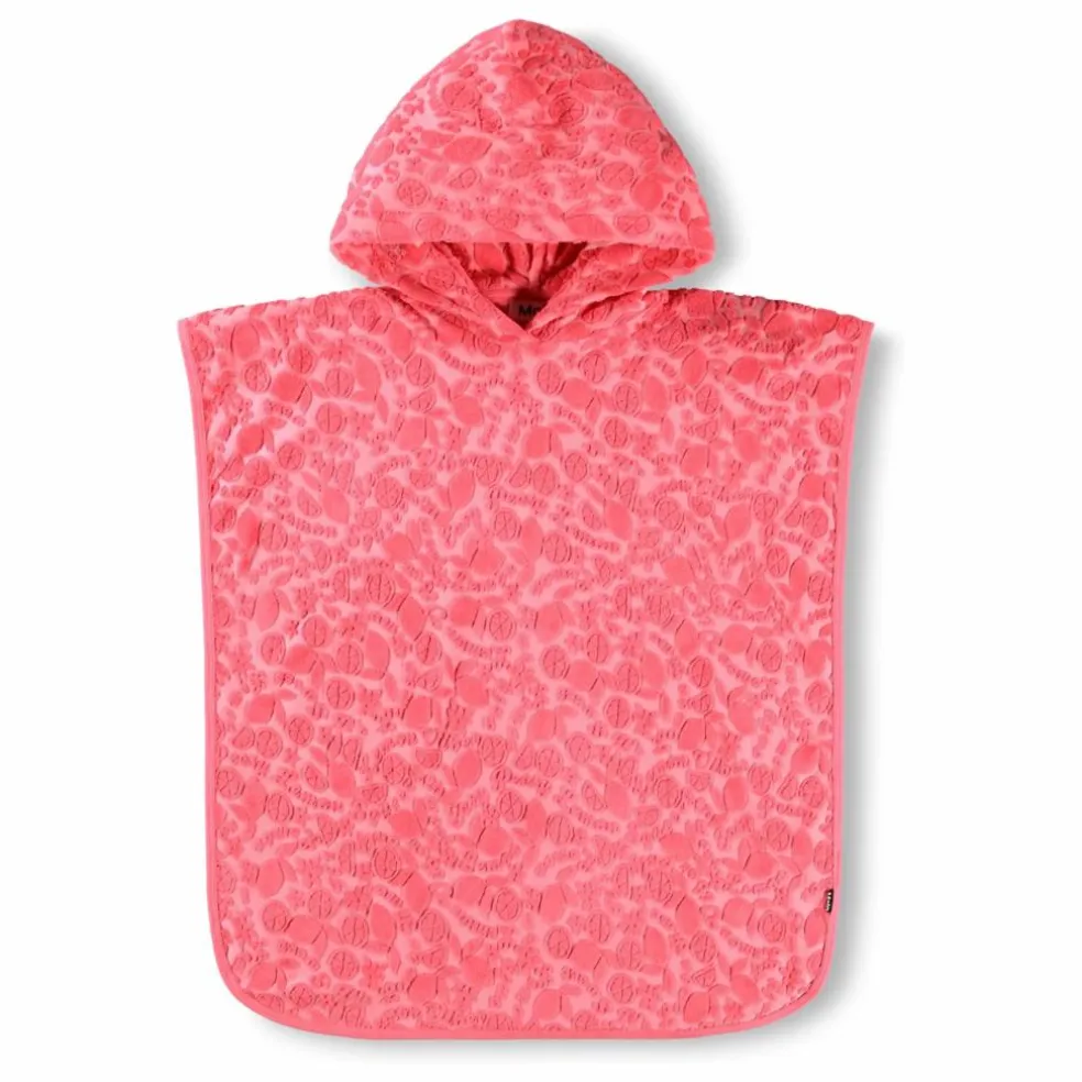 Poncho de Bain Beach Cover Up Fruits Texturés | Corail