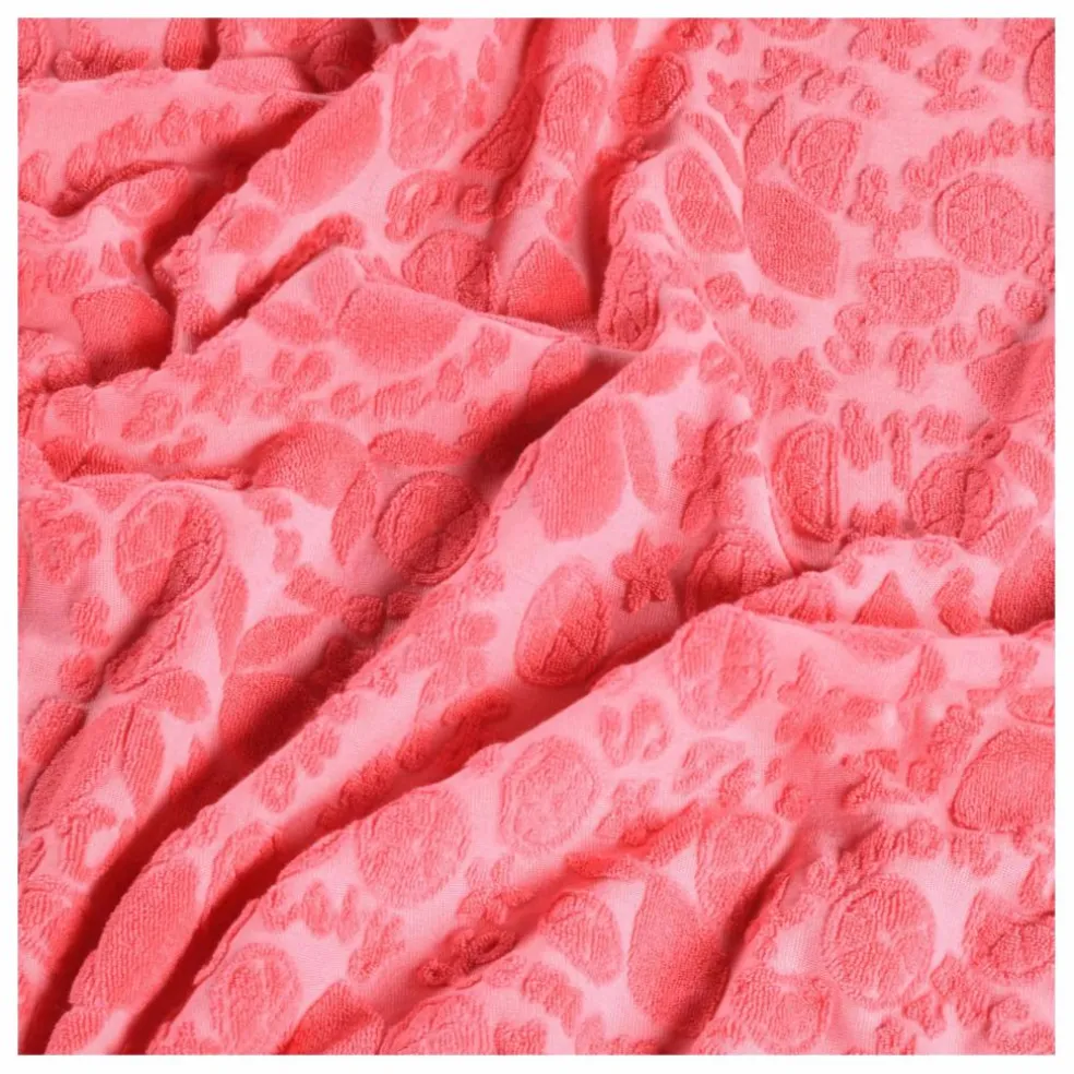 Poncho de Bain Beach Cover Up Fruits Texturés | Corail