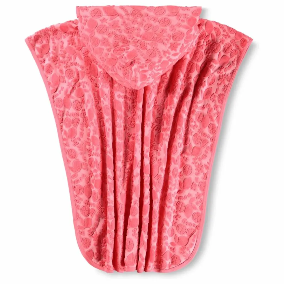 Poncho de Bain Beach Cover Up Fruits Texturés | Corail