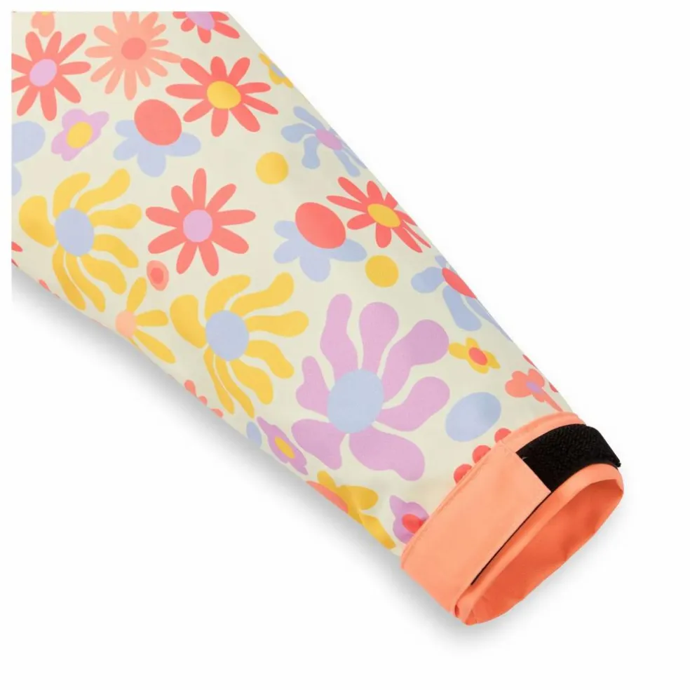 Poncho Imperméable Retro Flowers | Rose