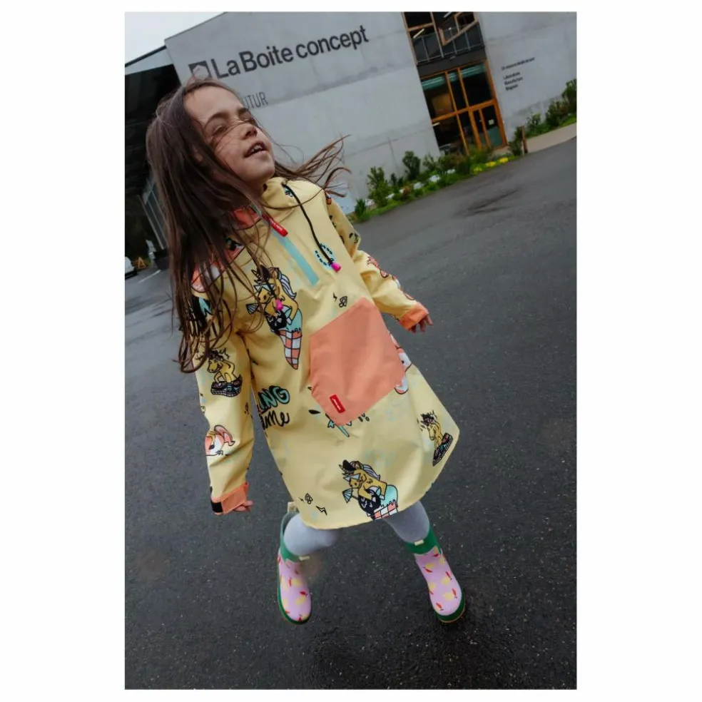 Poncho Imperméable Unicorn | Jaune