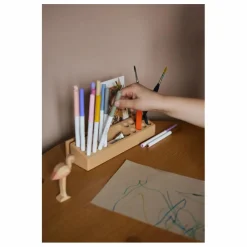 Porte crayon en bois de frêne | Beige