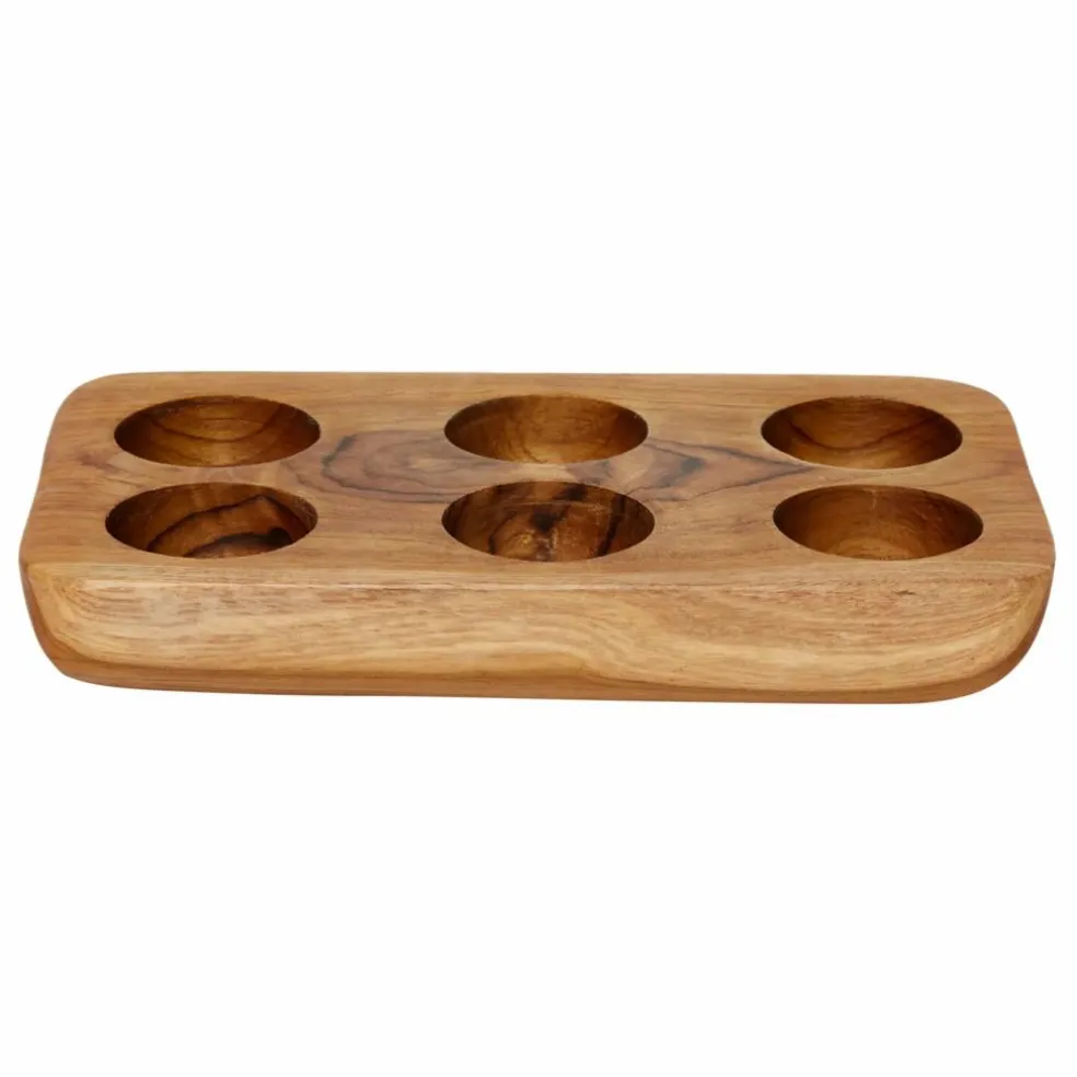 Porte œufs en bois | Teck