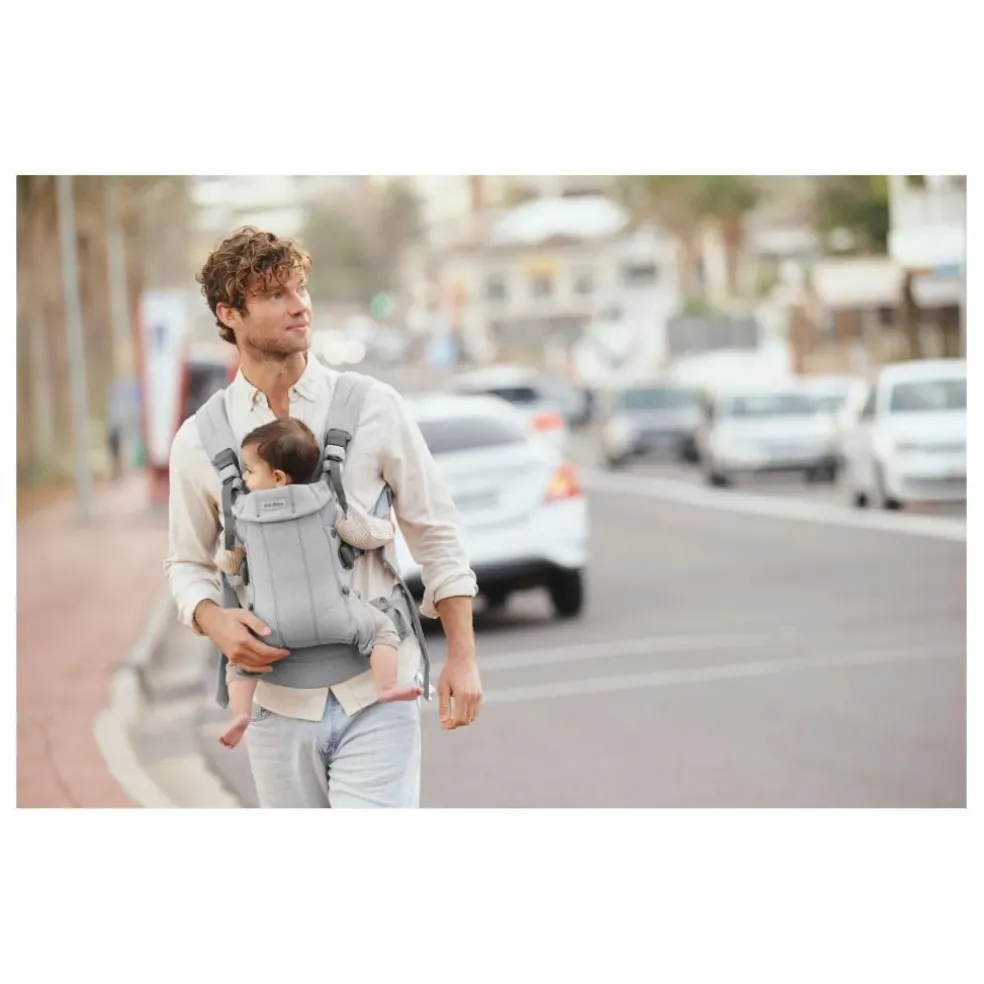 Porte-bébé Harmony en jersey tissé chiné | Gris clair