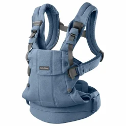 Porte-bébé Harmony en jersey tissé chiné | Bleu