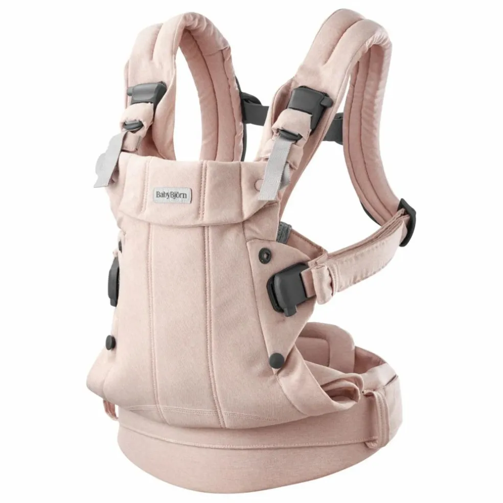 Porte-bébé Harmony en jersey tissé chiné | Rose
