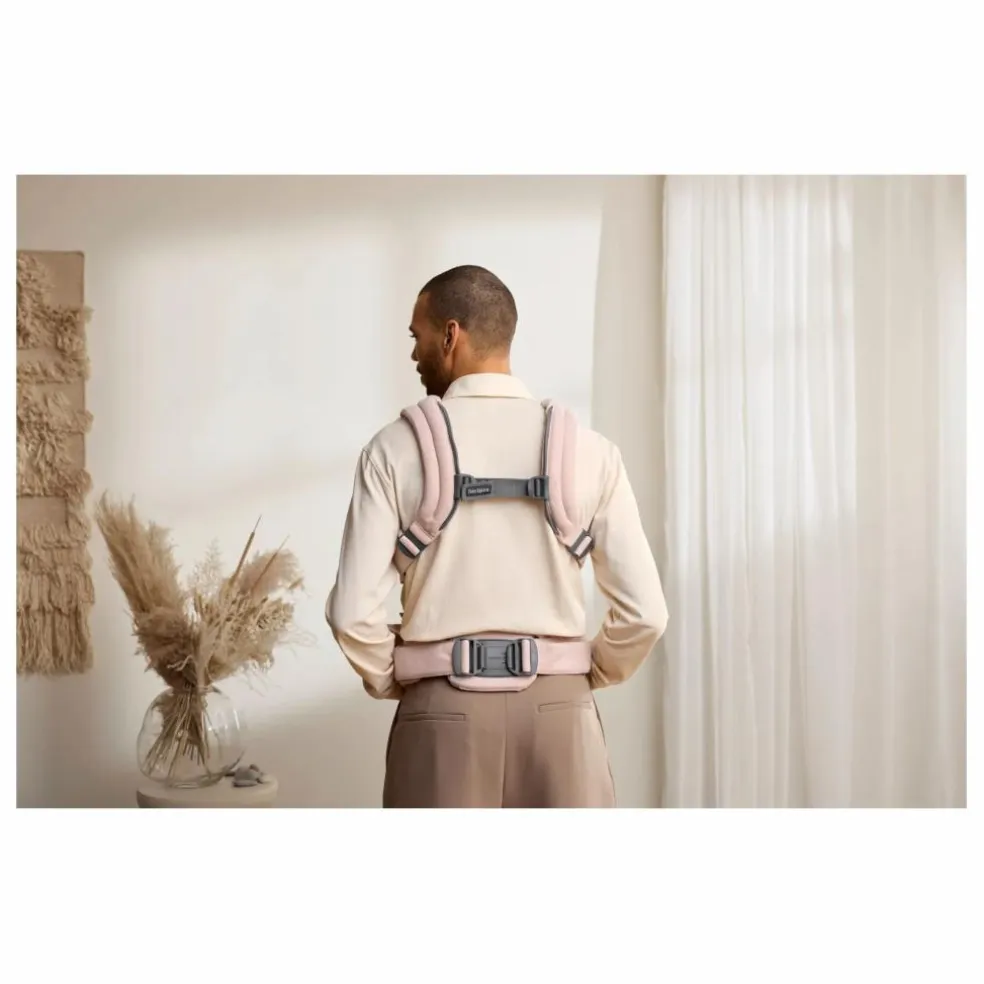 Porte-bébé Harmony en jersey tissé chiné | Rose