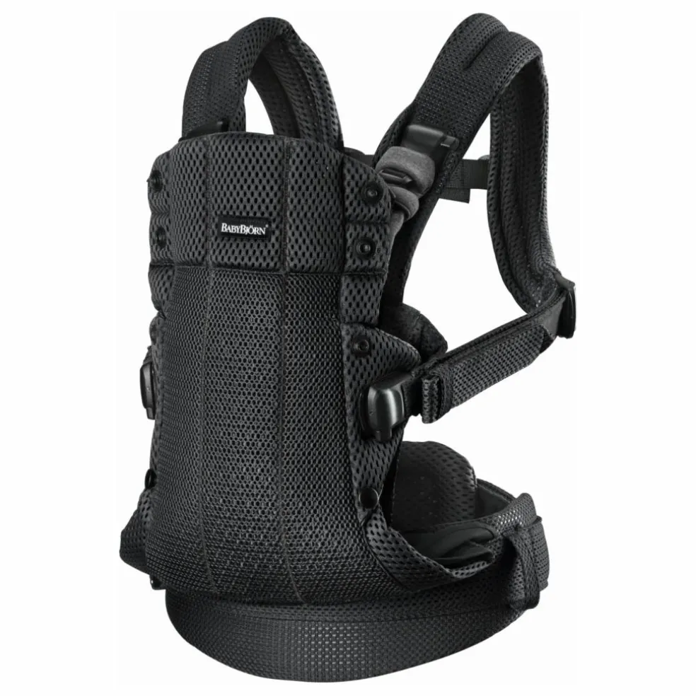 Porte-bébé Harmony en mesh | Noir