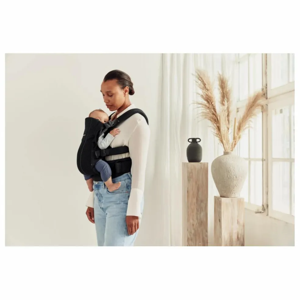 Porte-bébé Harmony en mesh | Noir