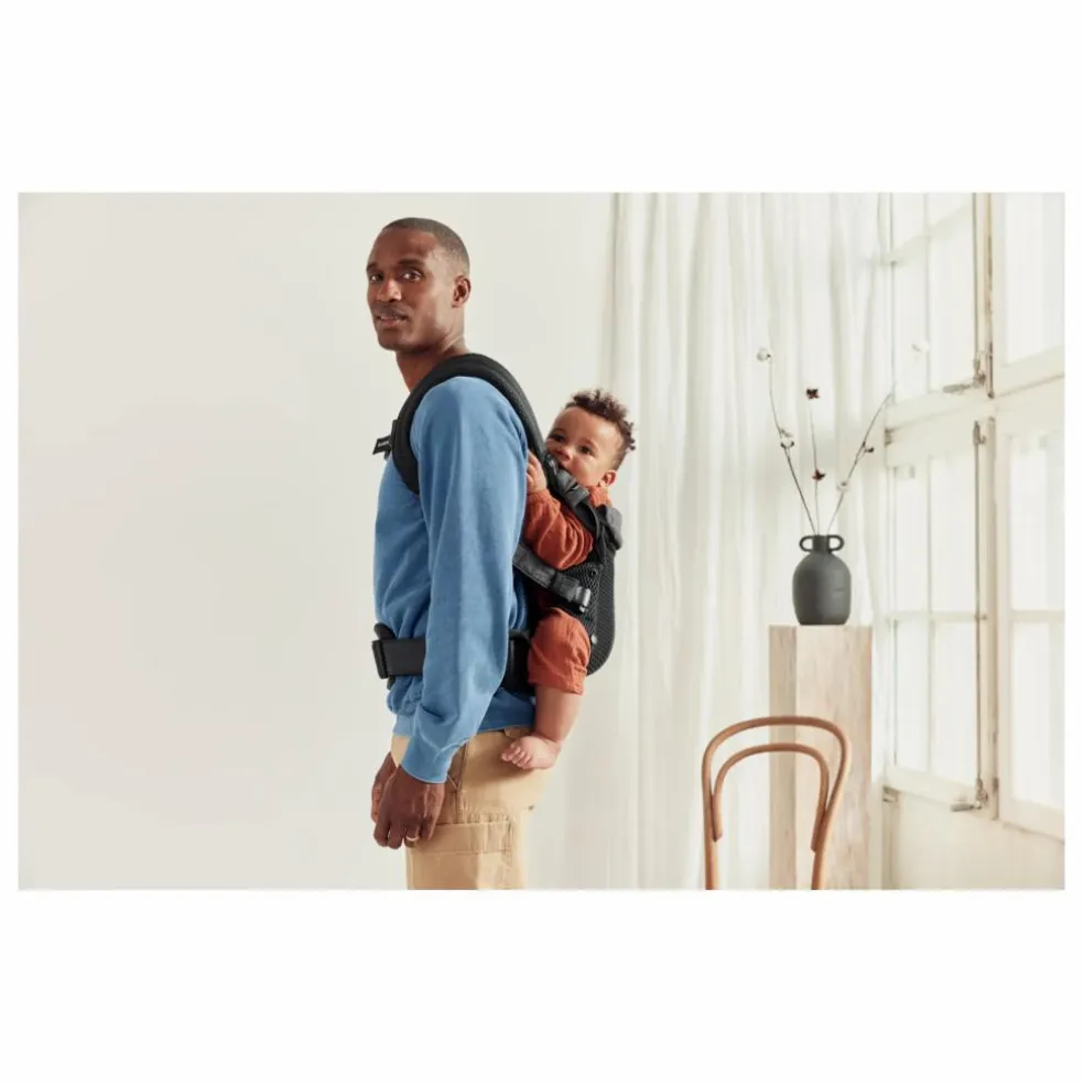 Porte-bébé Harmony en mesh | Noir