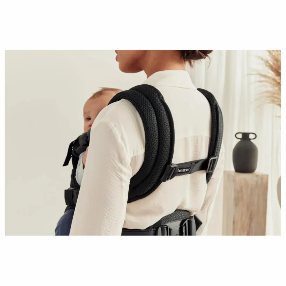 Porte-bébé Harmony en mesh | Noir